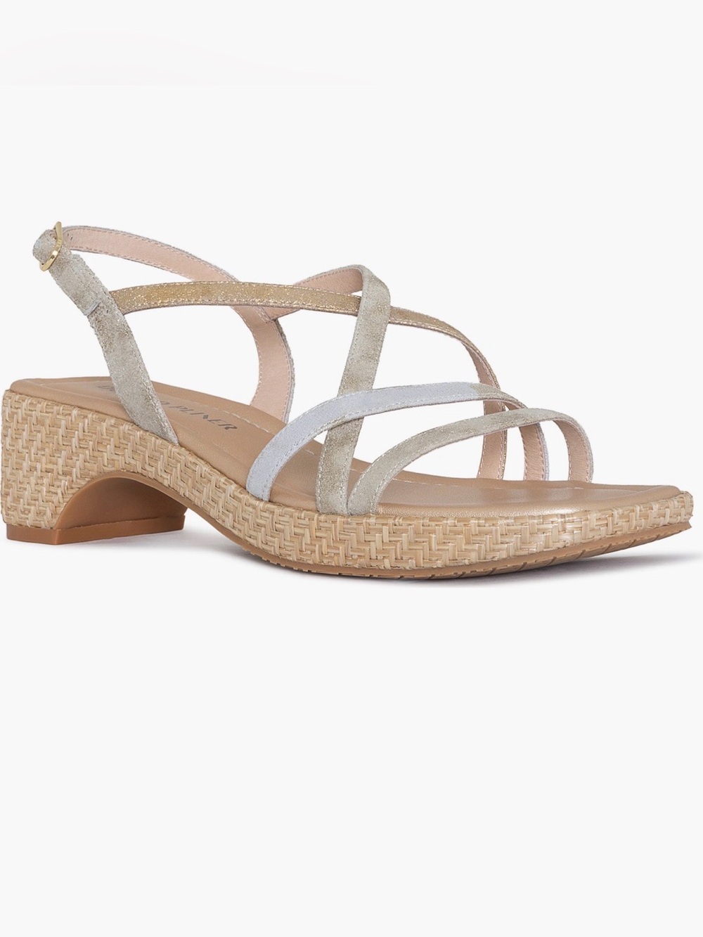 NWOT DONALD PLINER Slingback Sandals in Platino 
Size 7.5